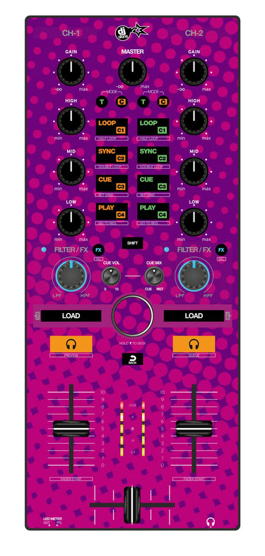 Reloop Mixtour Skin Gradienter Purple